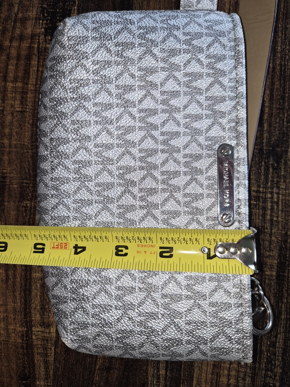 Michael Kors Metallic Silver Belt Purse